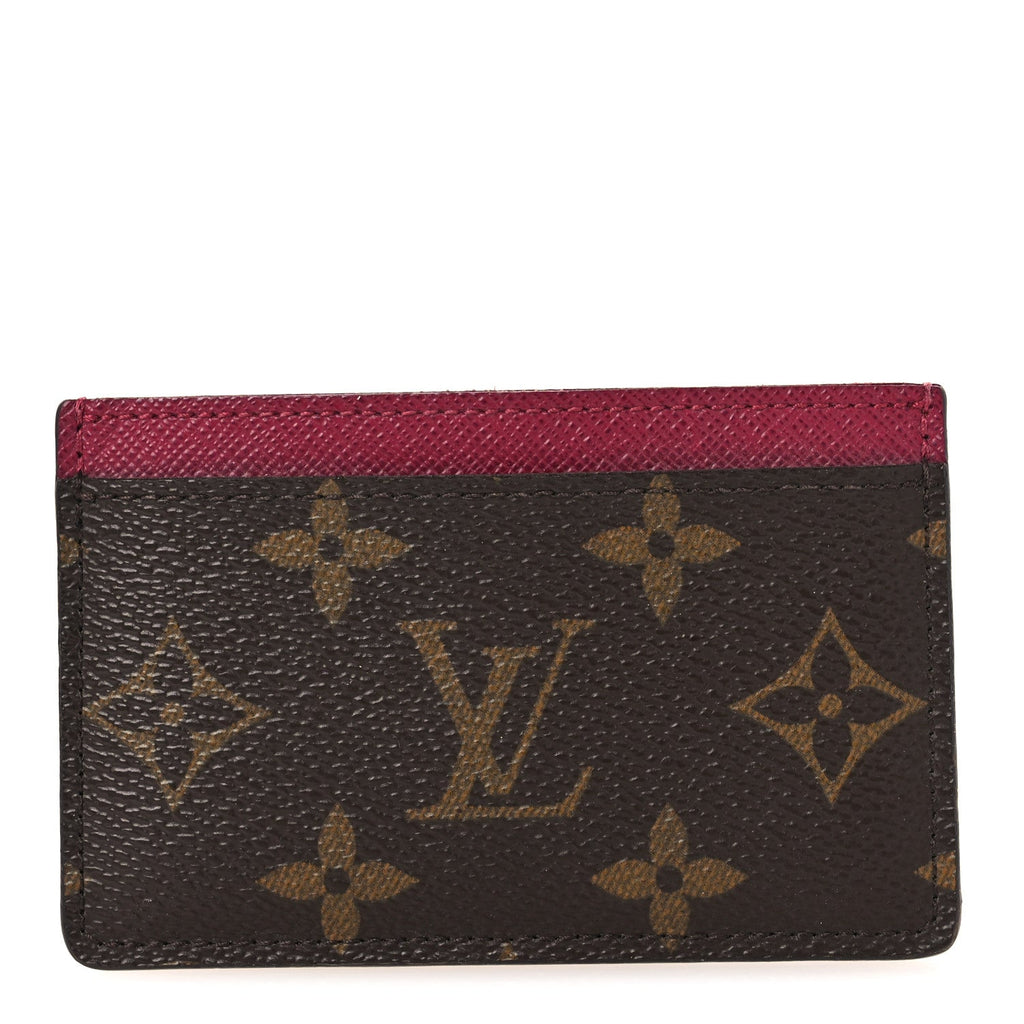 Louis Vuitton Monogram Card Holder Fuchsia