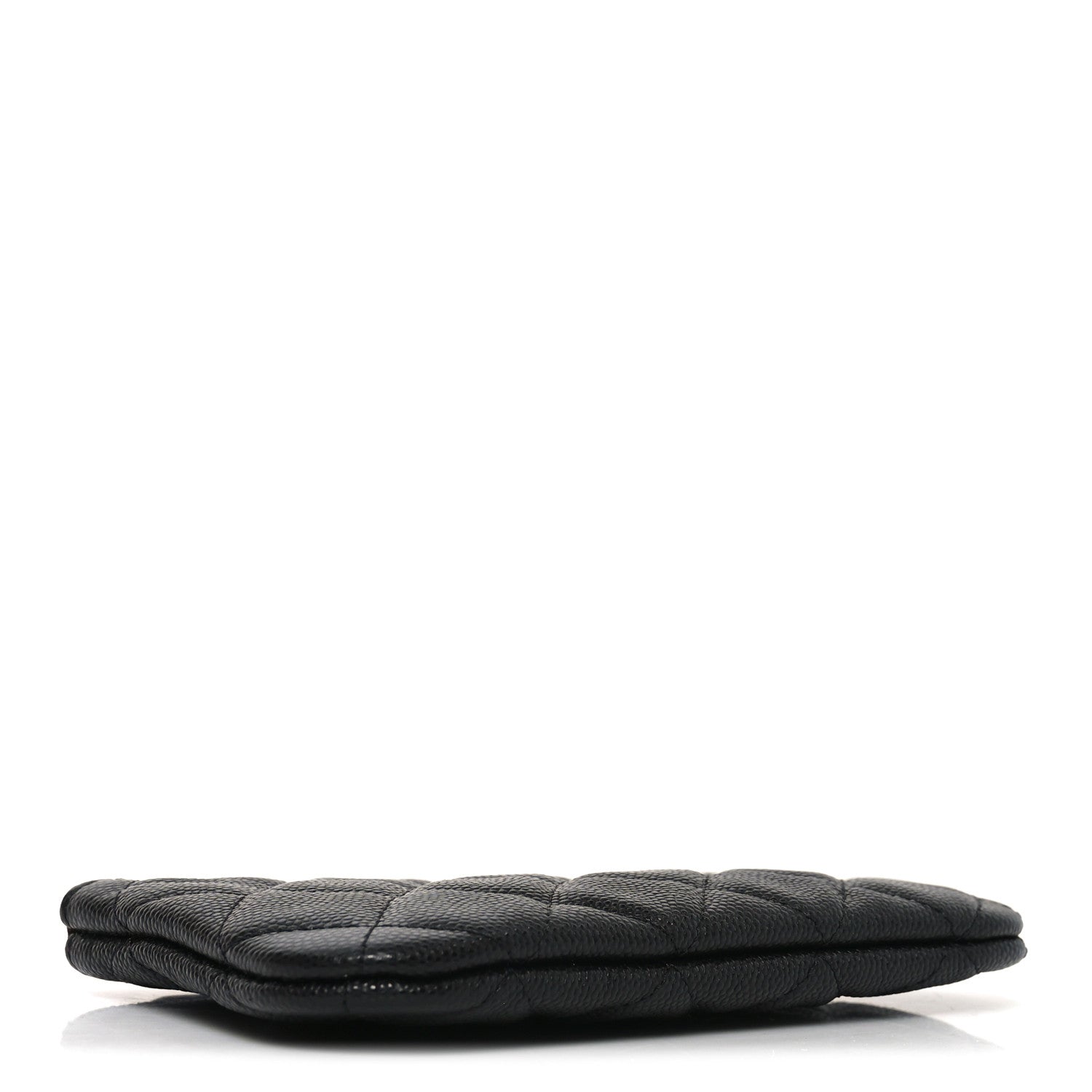 Caviar Quilted Small Cosmetic Case Black