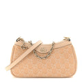 Gucci Denim GG Monogram Calfskin Small Shoulder Bag Souffle Rose