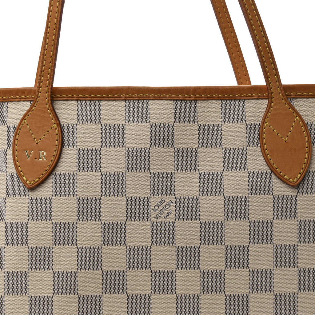 Louis Vuitton Damier Azur Neo Neverfull MM Rose Ballerine
