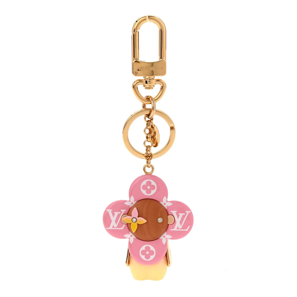 Louis Vuitton Giant Monogram Vivienne Bag Charm Key Holder Rose
