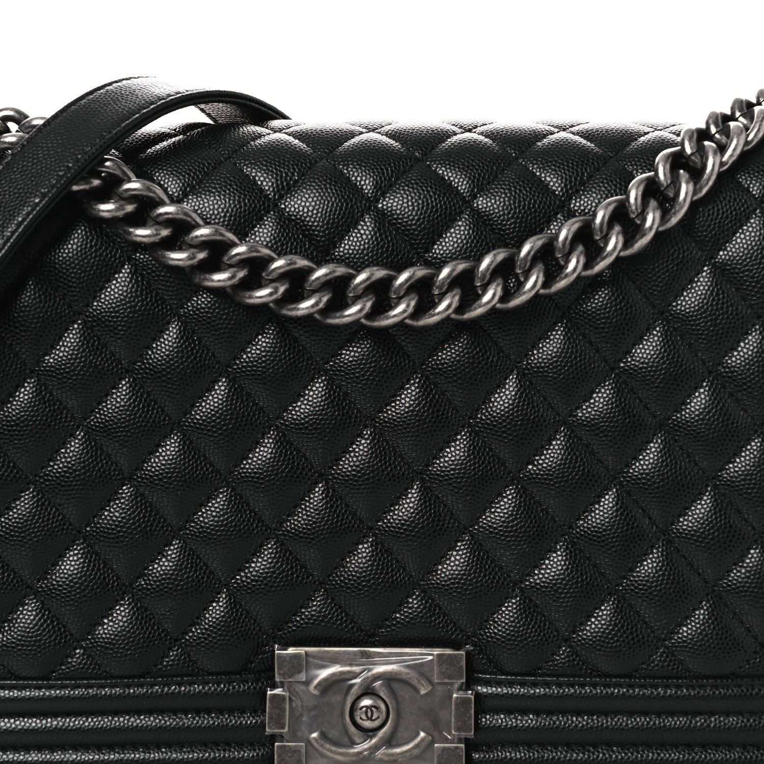 Chanel Caviar Quilted New Medium Boy Flap Black