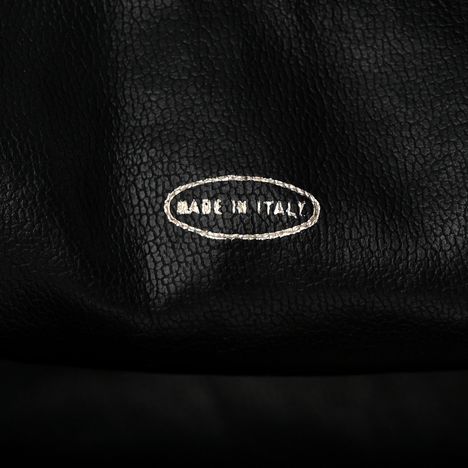 Chanel Grained Calfskin Quilted Drawstring Bucket Bag Black