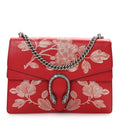 Gucci Calfskin Chinese New Year Medium Dionysus Shoulder Bag Hibiscus Red