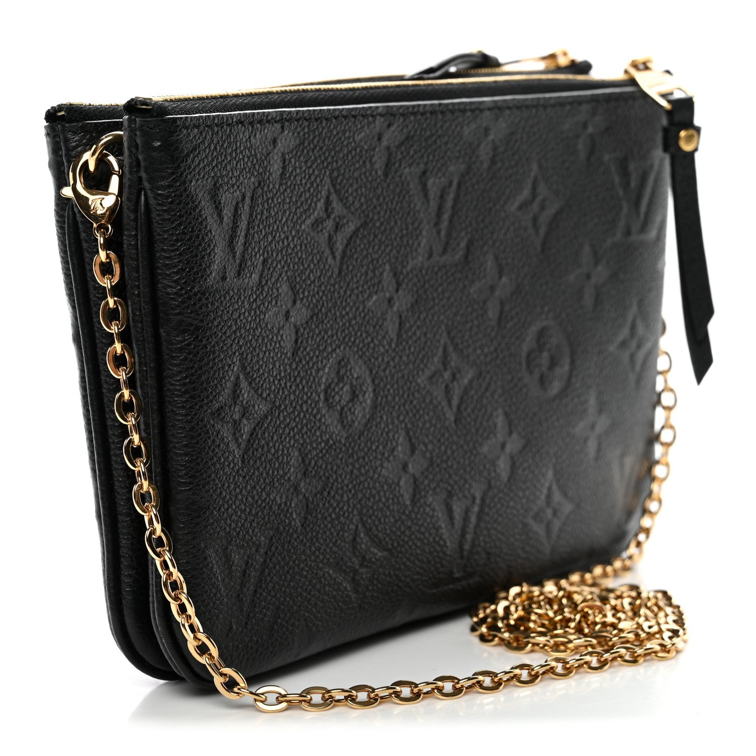 Louis Vuitton Empreinte Double Zip Pochette Black