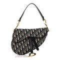 Christian Dior Oblique Saddle Bag Blue