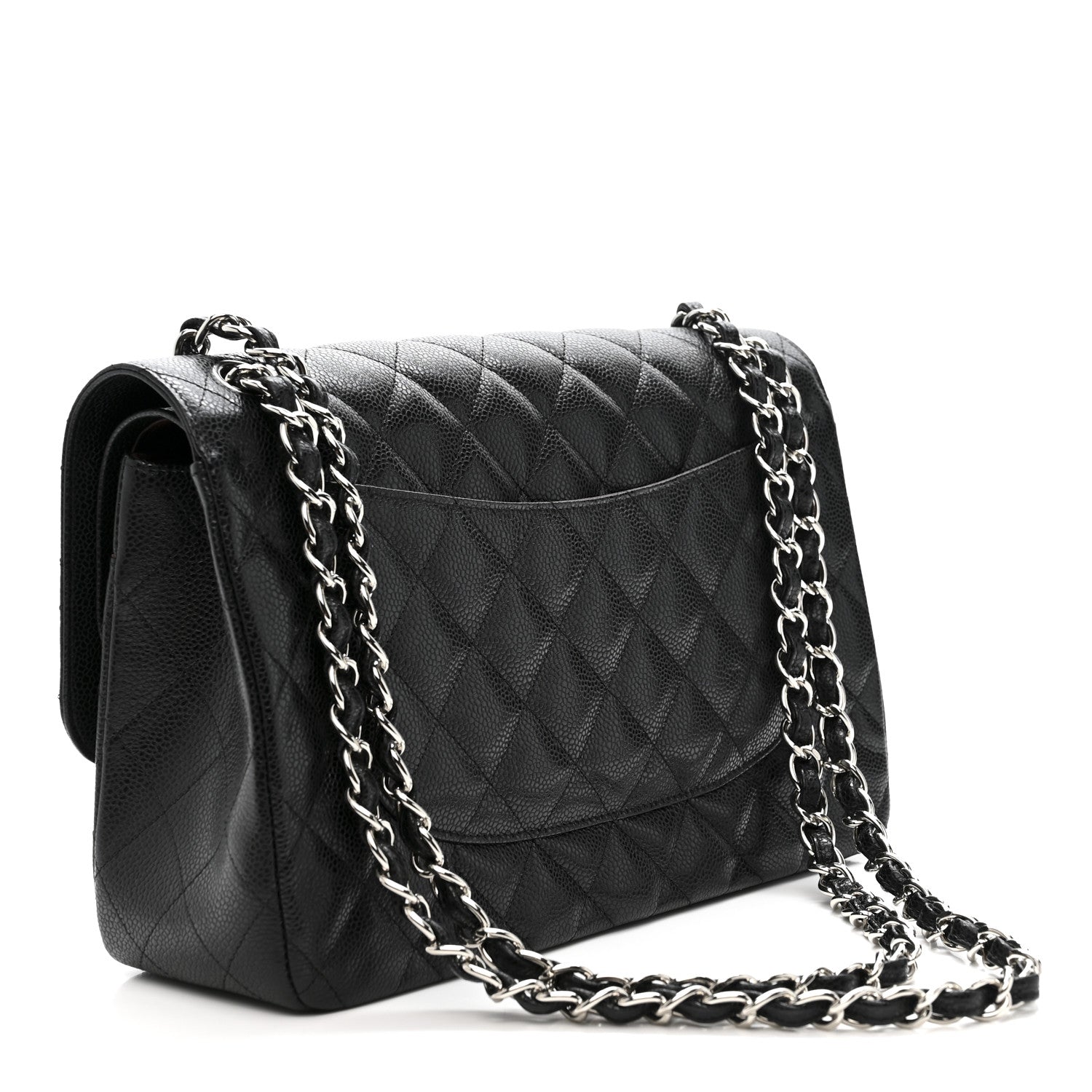 Chanel Caviar Quilted Jumbo Double Flap Black