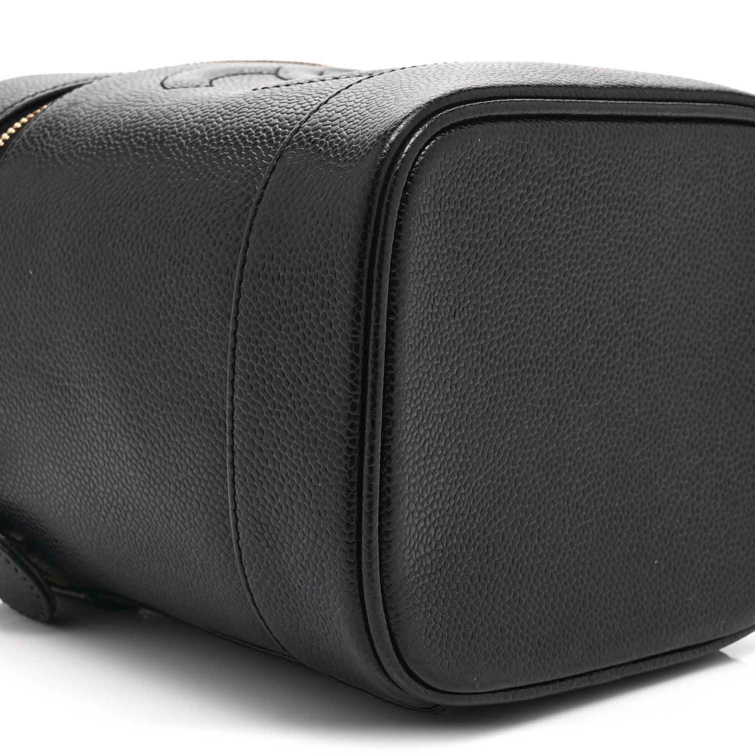 Chanel Caviar Vanity Cosmetic Case Black