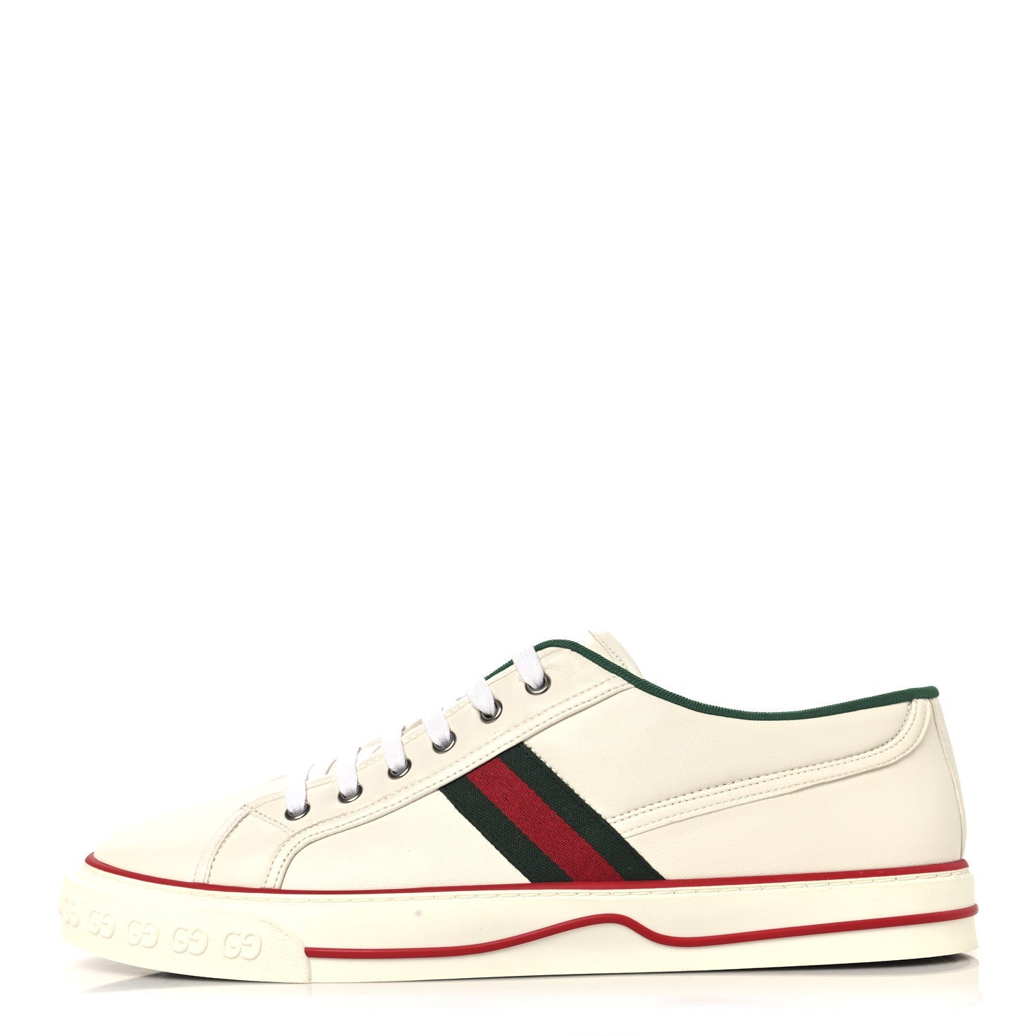 Gucci Jacquard Mini GG Monogram Web Mens 1977 Tennis Sneakers 12 White