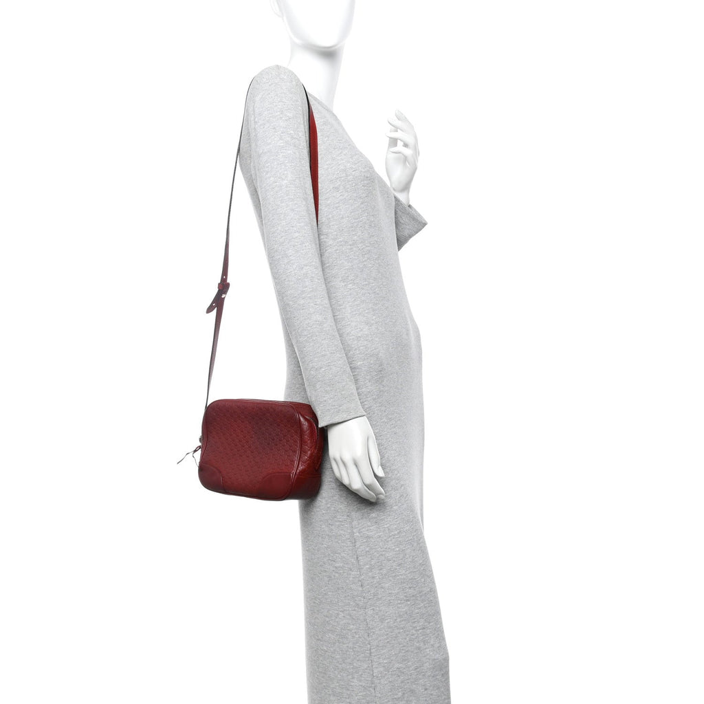 Gucci Microguccissima Mini Bree Messenger Bag Red