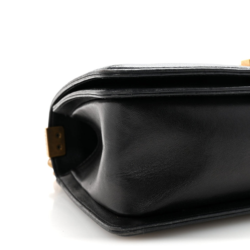 Chanel Lambskin Quilted Medium Boy Flap Black