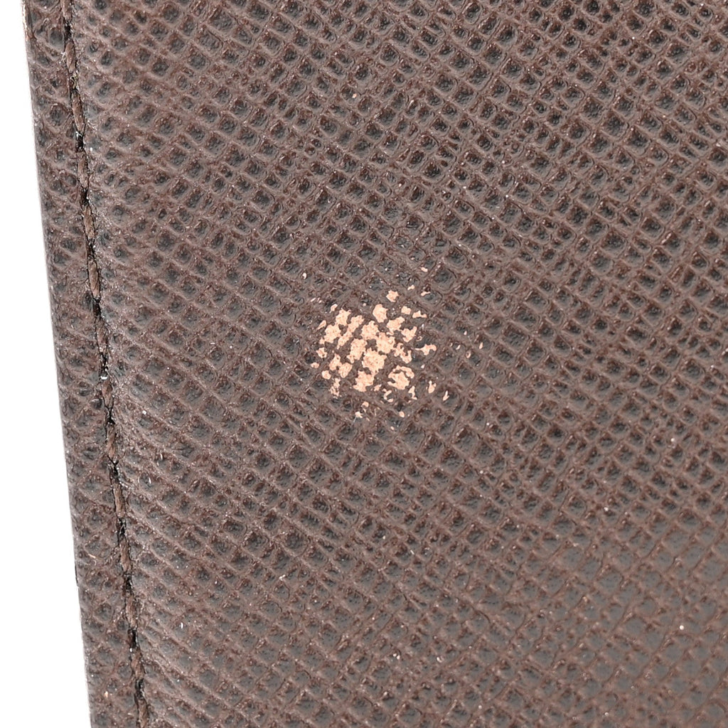 Louis Vuitton Damier Ebene Checkbook Cover Wallet