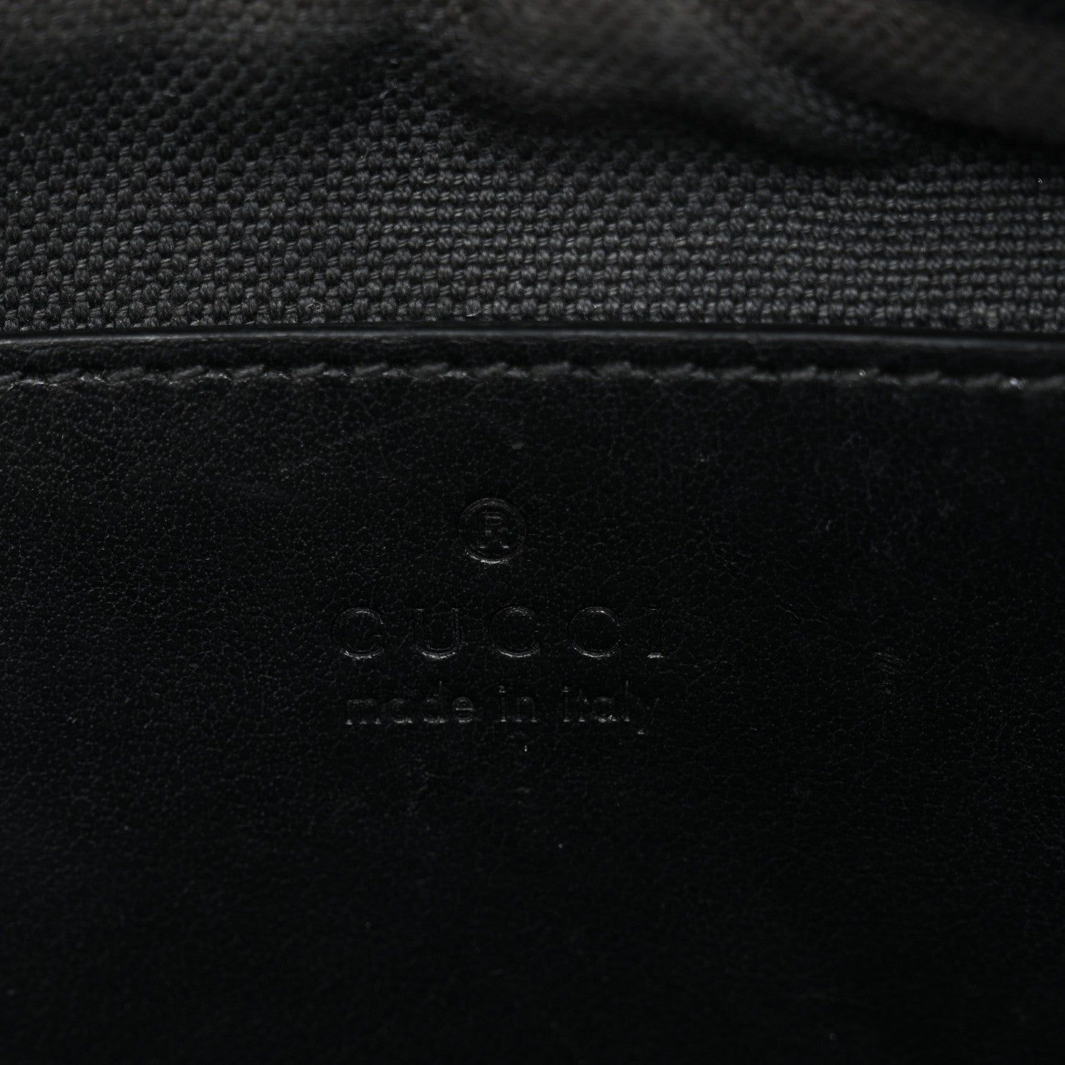 Gucci Calfskin Matelasse Monochrome Small GG Marmont Chain Shoulder Bag Black