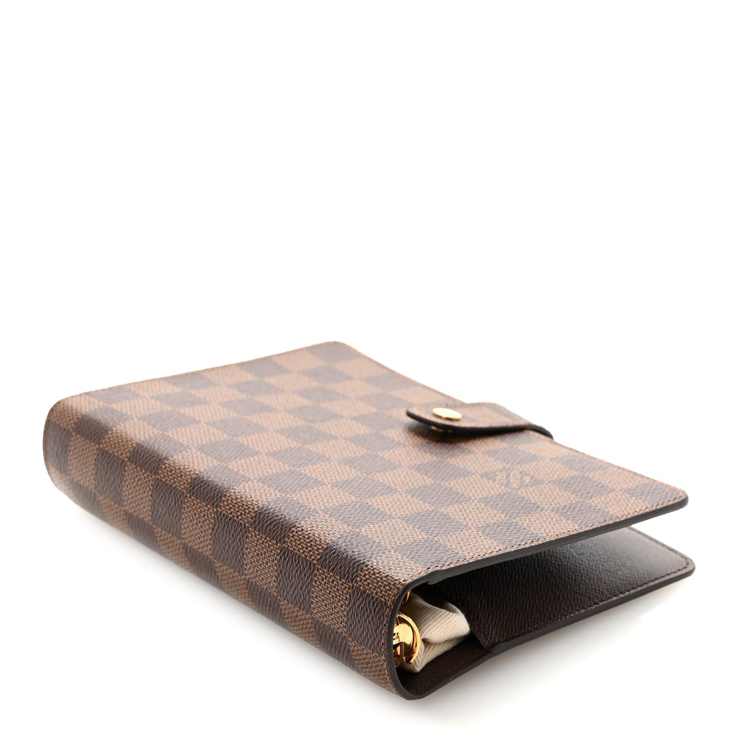 Louis Vuitton Damier Ebene Medium Ring Agenda Cover