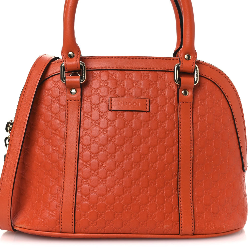 Gucci Microguccissima Mini Dome Bag Sun Orange