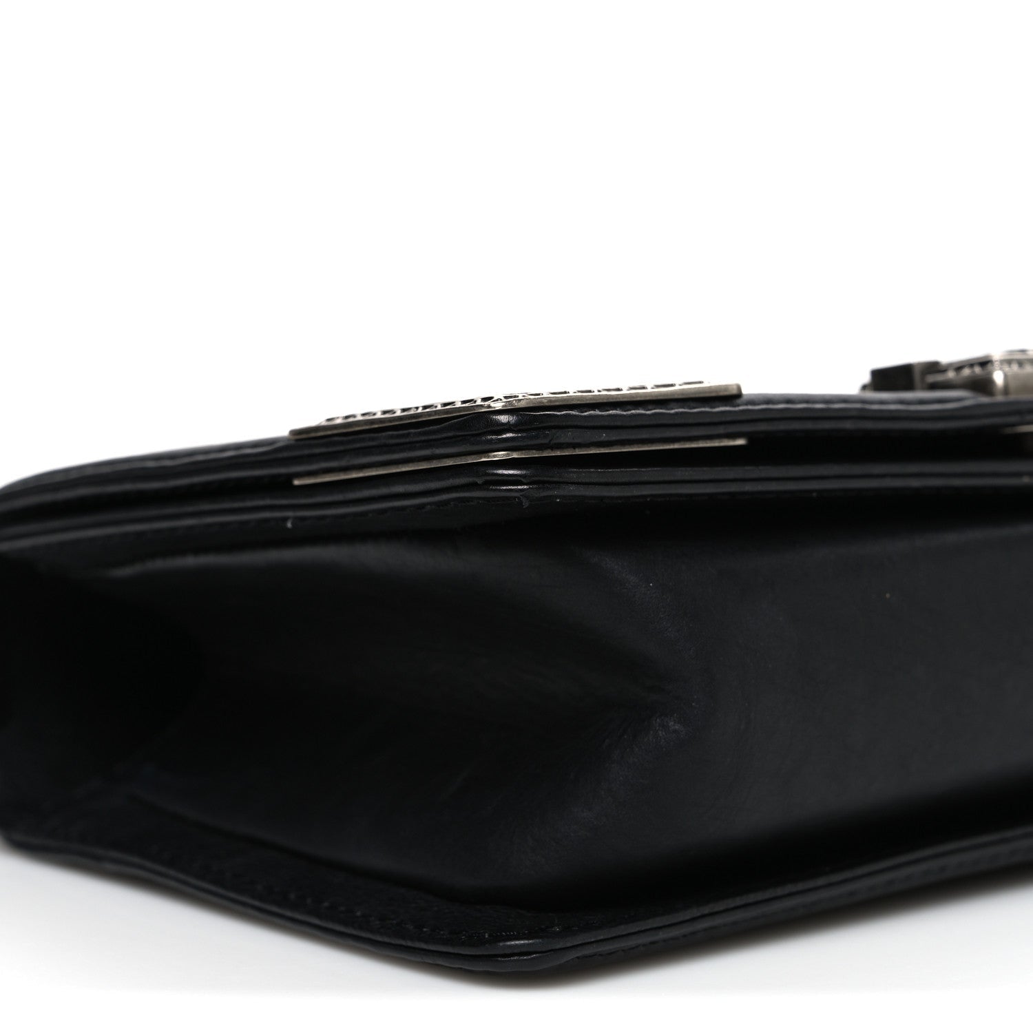 Chanel Calfskin Quilted Metal Embellished Paris Dallas Medium Boy Flap Black