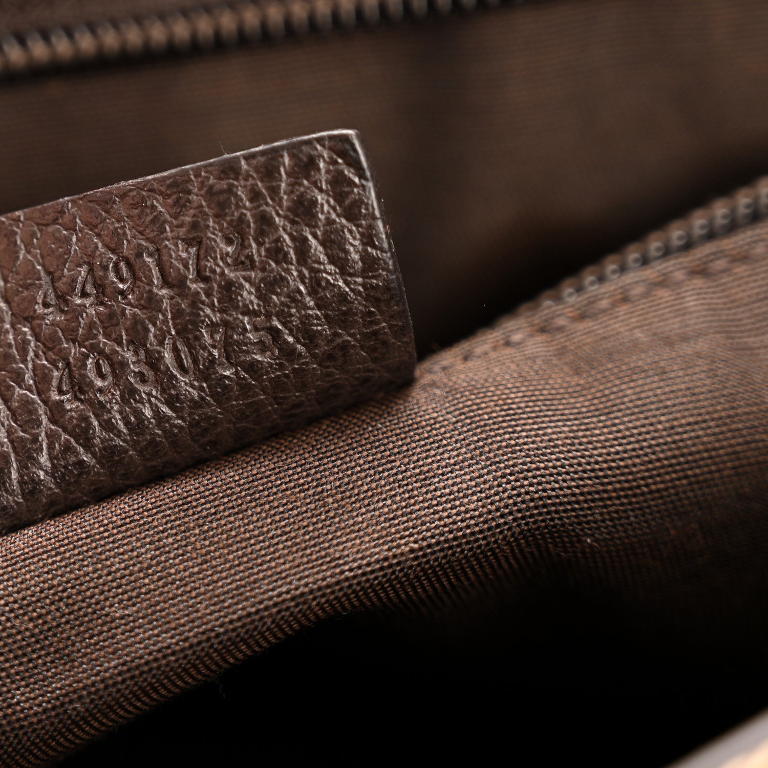 Gucci Monogram Flap Messenger Bag Beige Dark Brown