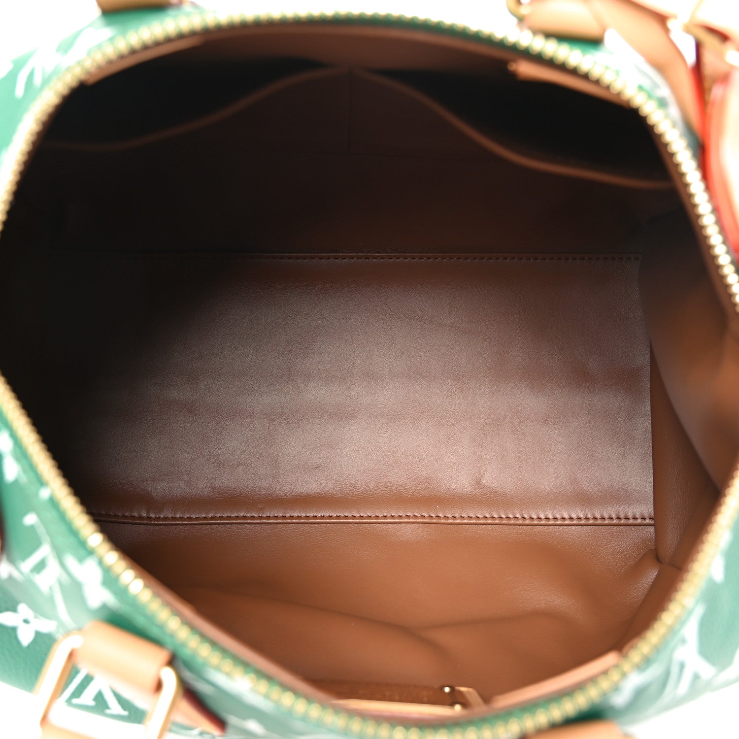 Louis Vuitton Calfskin Monogram Speedy P9 Bandouliere 30 Green