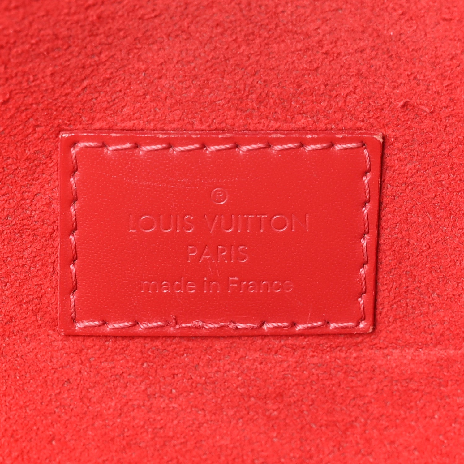 Louis Vuitton Damier Ebene Caissa Hobo Cherry