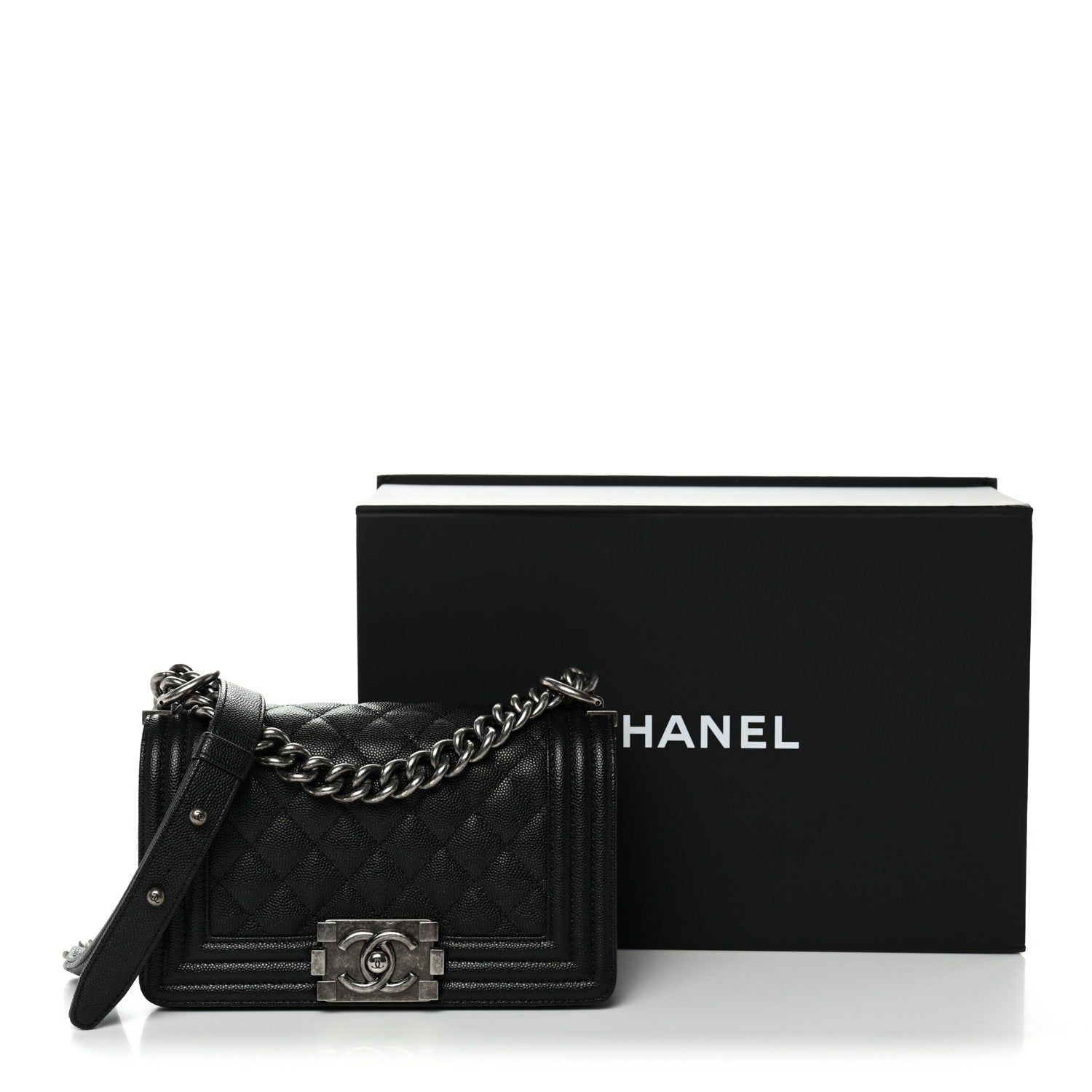 Chanel Caviar Quilted Small Boy Flap Black