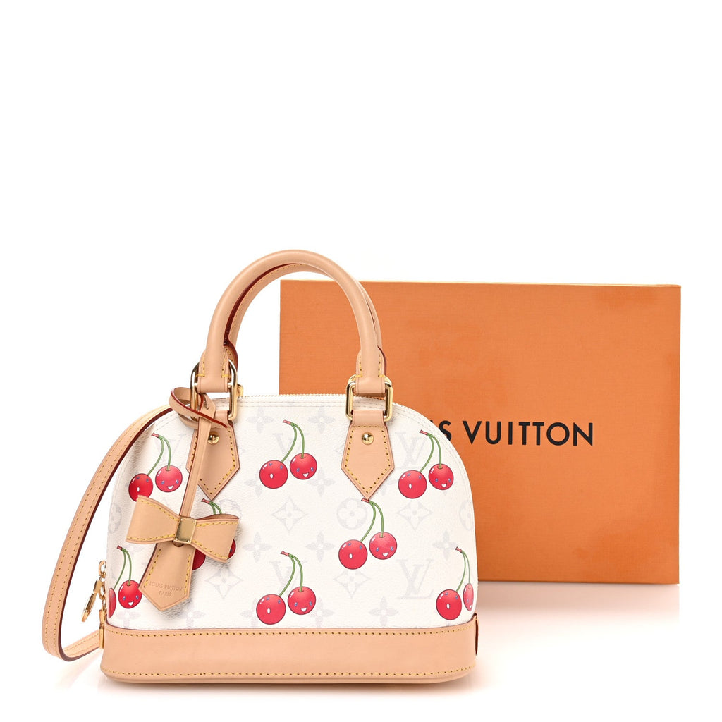 Louis Vuitton LV X TM Monogram Cerises Alma BB White