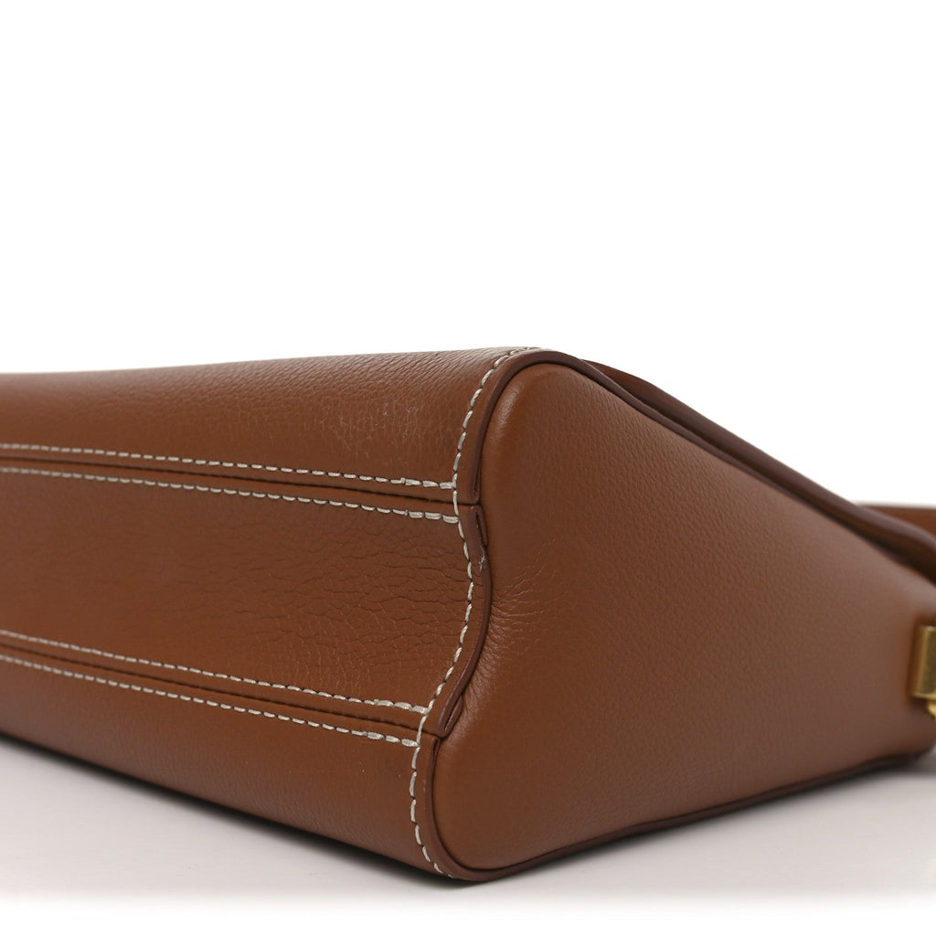 Louis Vuitton Calfskin Soft Twist Shoulder Bag Cognac