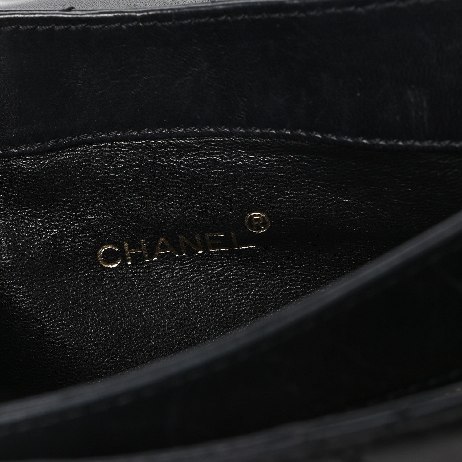 Chanel Lambskin Quilted CC Flap Shoulder Bag Black