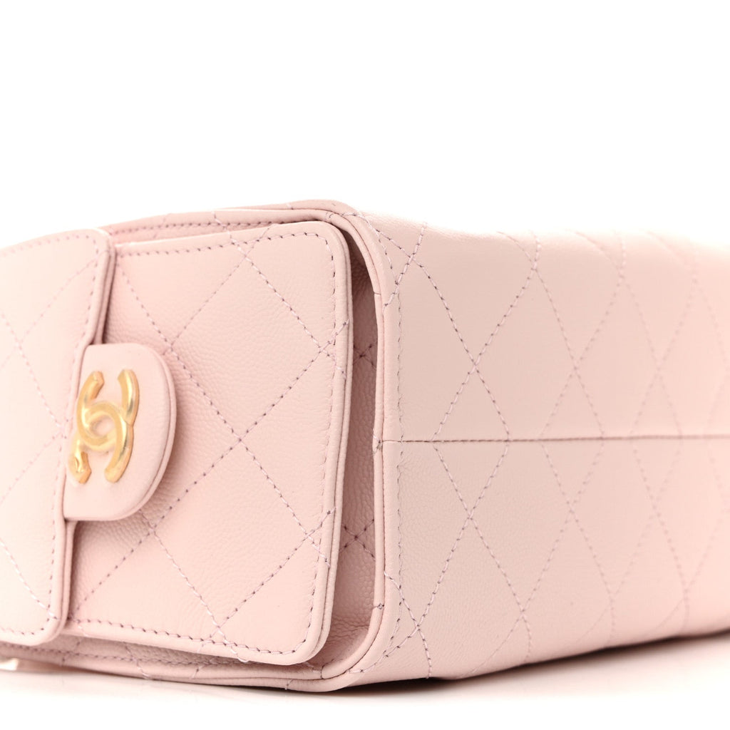 Chanel Caviar Quilted Mini Chanel 25 Handbag Light Pink