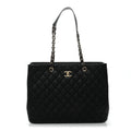 Chanel Caviar Quilted Large CC Shopping Tote Black