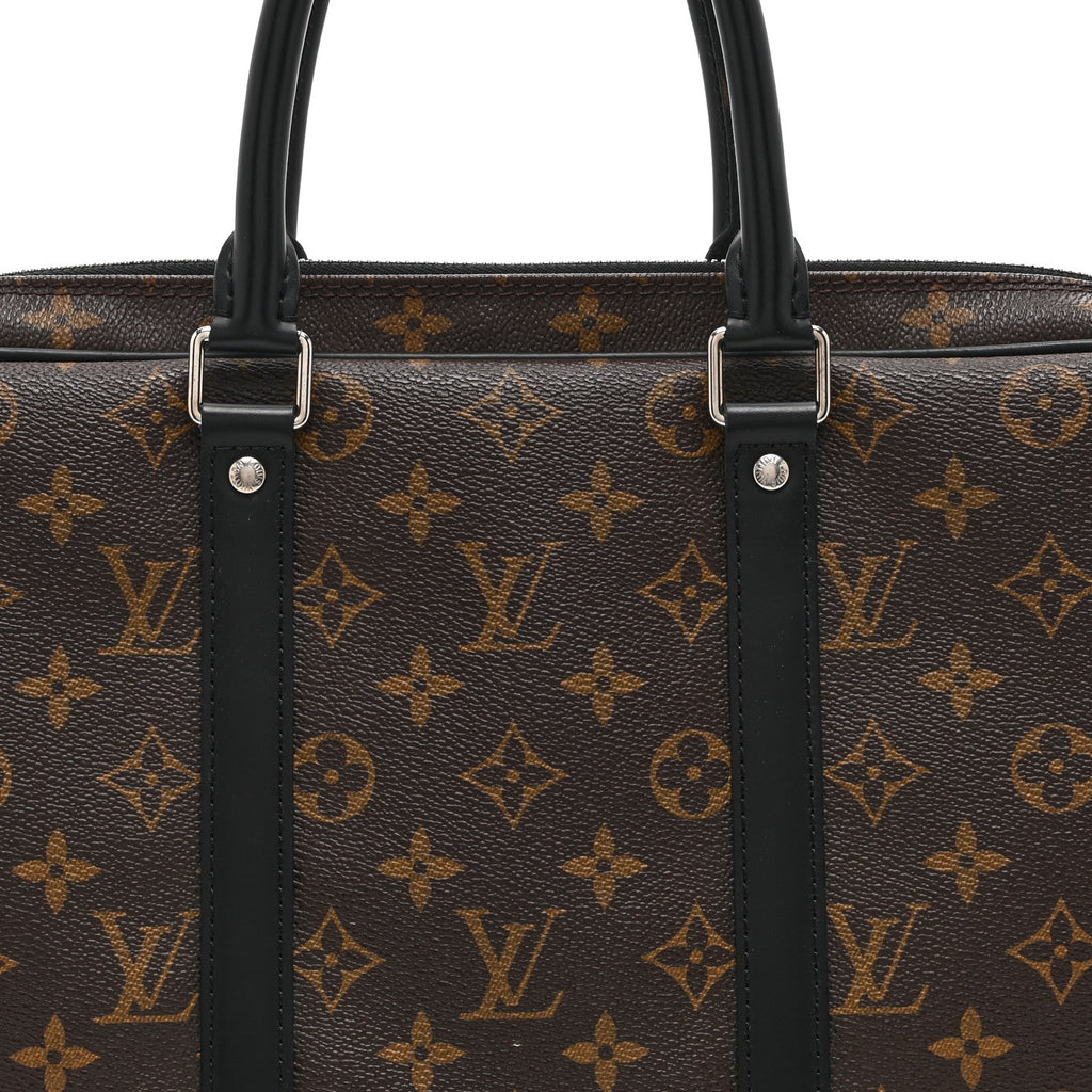 Louis Vuitton Monogram Macassar Porte-Documents Voyage PM