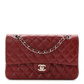 Chanel Caviar Quilted Medium Double Flap Burgundy
