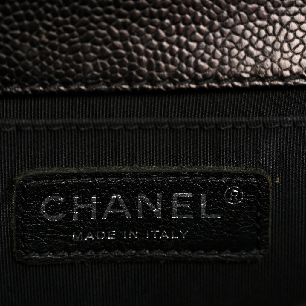 Chanel Caviar Quilted Medium Boy Flap Black