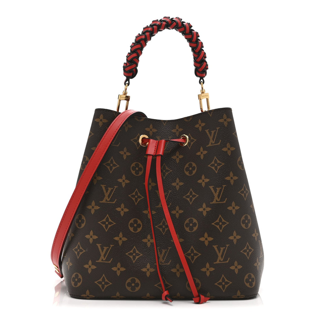 Louis Vuitton Monogram Braided Neonoe Coquelicot