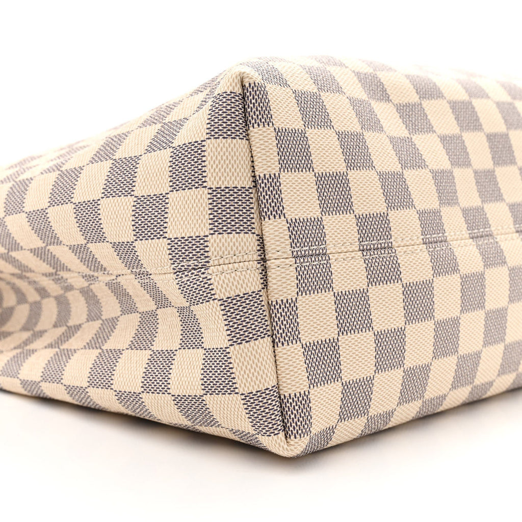 Louis Vuitton Damier Azur Graceful MM Rose Ballerine