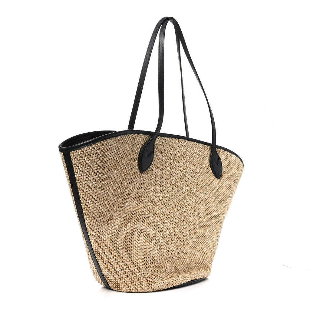 Louis Vuitton Raffia Saint Jacques Tote Black