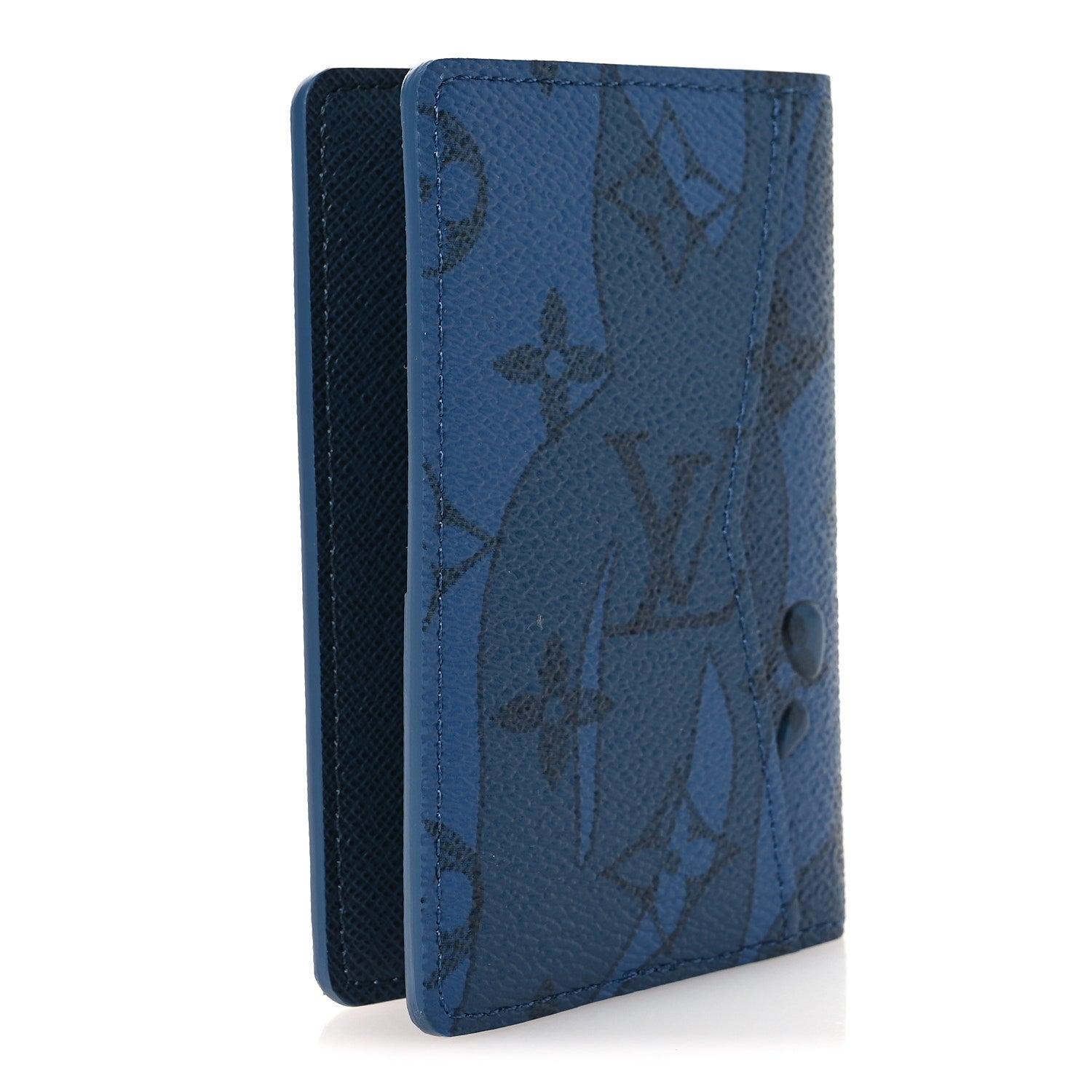 Louis Vuitton Monogram Aquagarden Pocket Organizer NM Abyss Blue