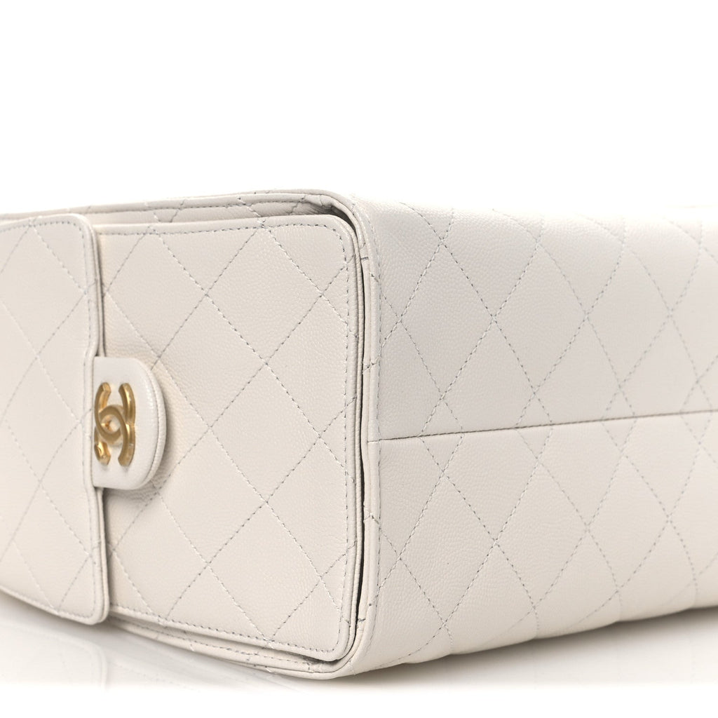 Chanel Caviar Quilted Small Chanel 25 Handbag White