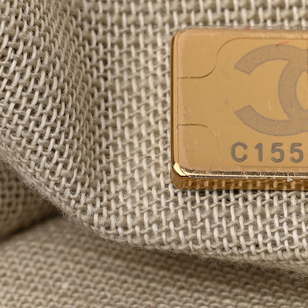Chanel Cotton Medium Deauville Tote White