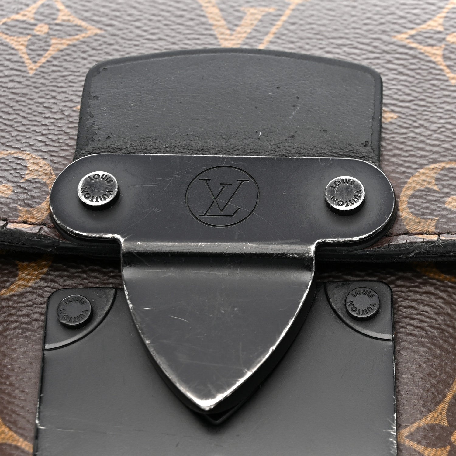 Louis Vuitton Monogram Macassar S Lock Messenger