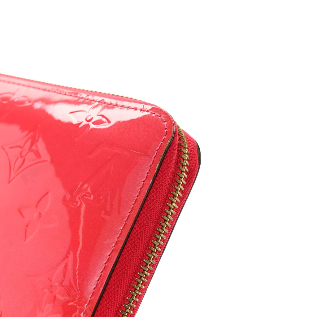 Louis Vuitton Vernis Zippy Wallet Rose Litchi