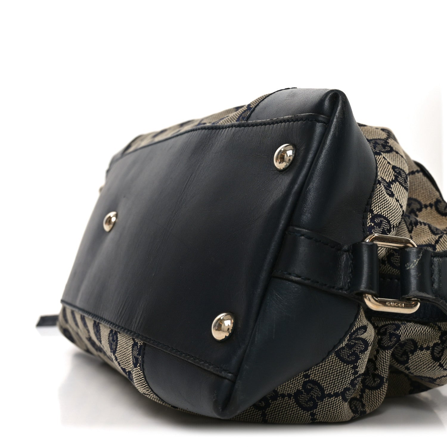 Gucci Monogram Brick Lane Small Boston Navy