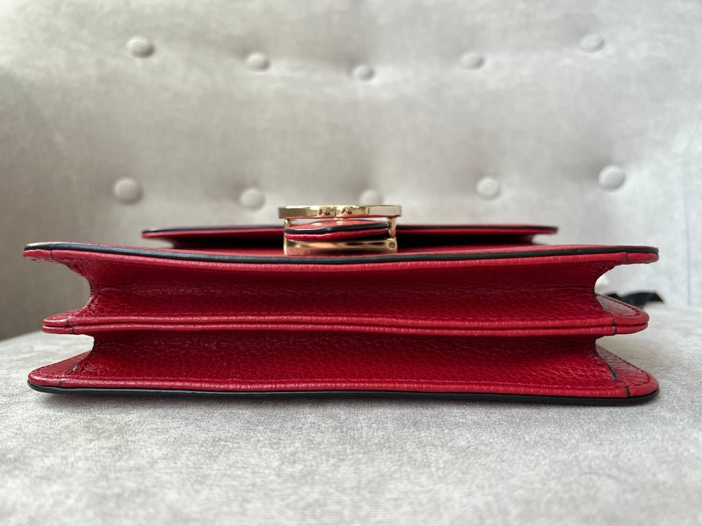 Gucci Interlocking GG Red Small Shoulder Bag