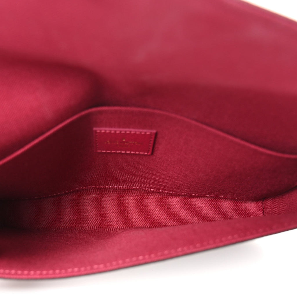 Louis Vuitton Monogram Pochette Felicie Chain Wallet Fuchsia