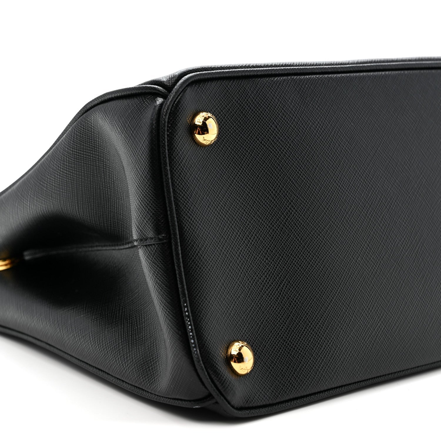 Prada Saffiano Small Galleria Double Zip Tote Black