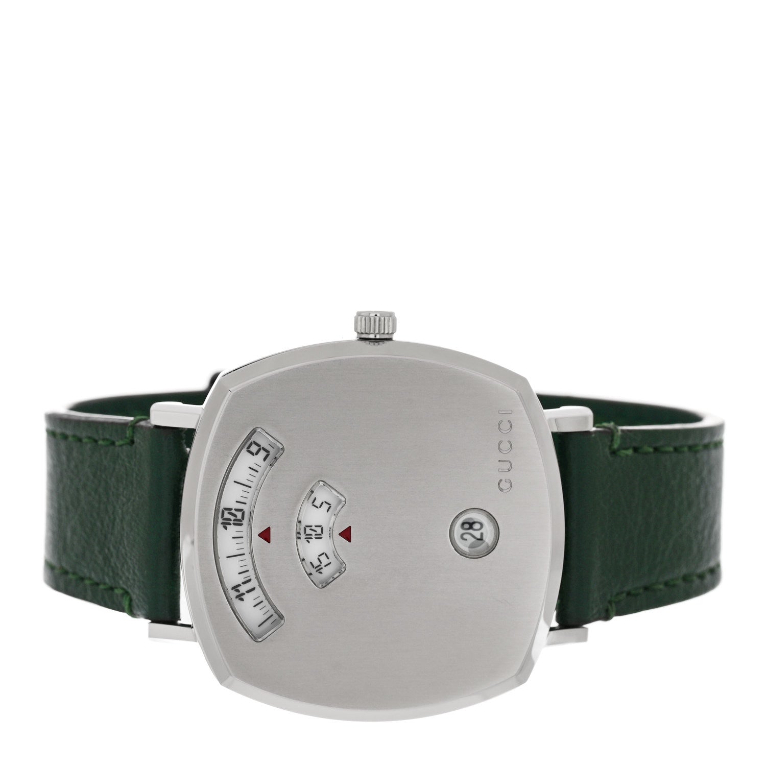 Gucci Stainless Steel Calfskin 35mm Grip Quartz Watch Green