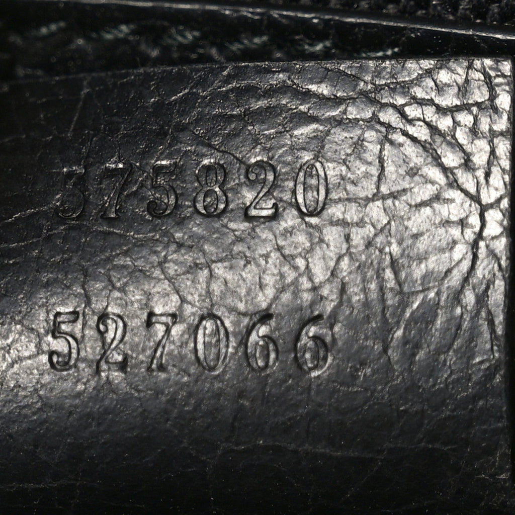 Gucci Fluffy Calfskin Morpheus Weekender Duffle Black