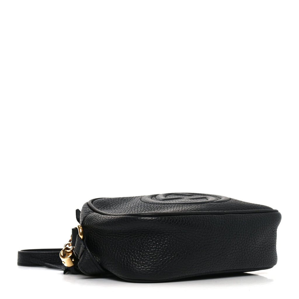 Gucci Pebbled Calfskin Small Soho Disco Bag Black