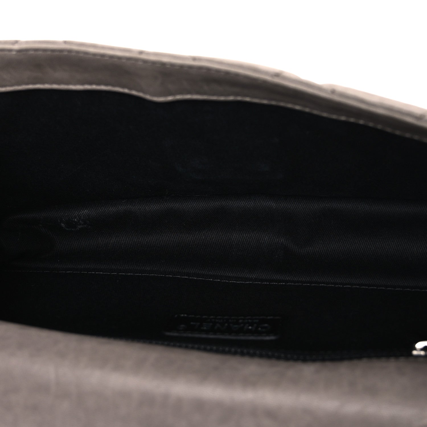 Chanel Washed Lambskin Jumbo Take Away Flap Grey