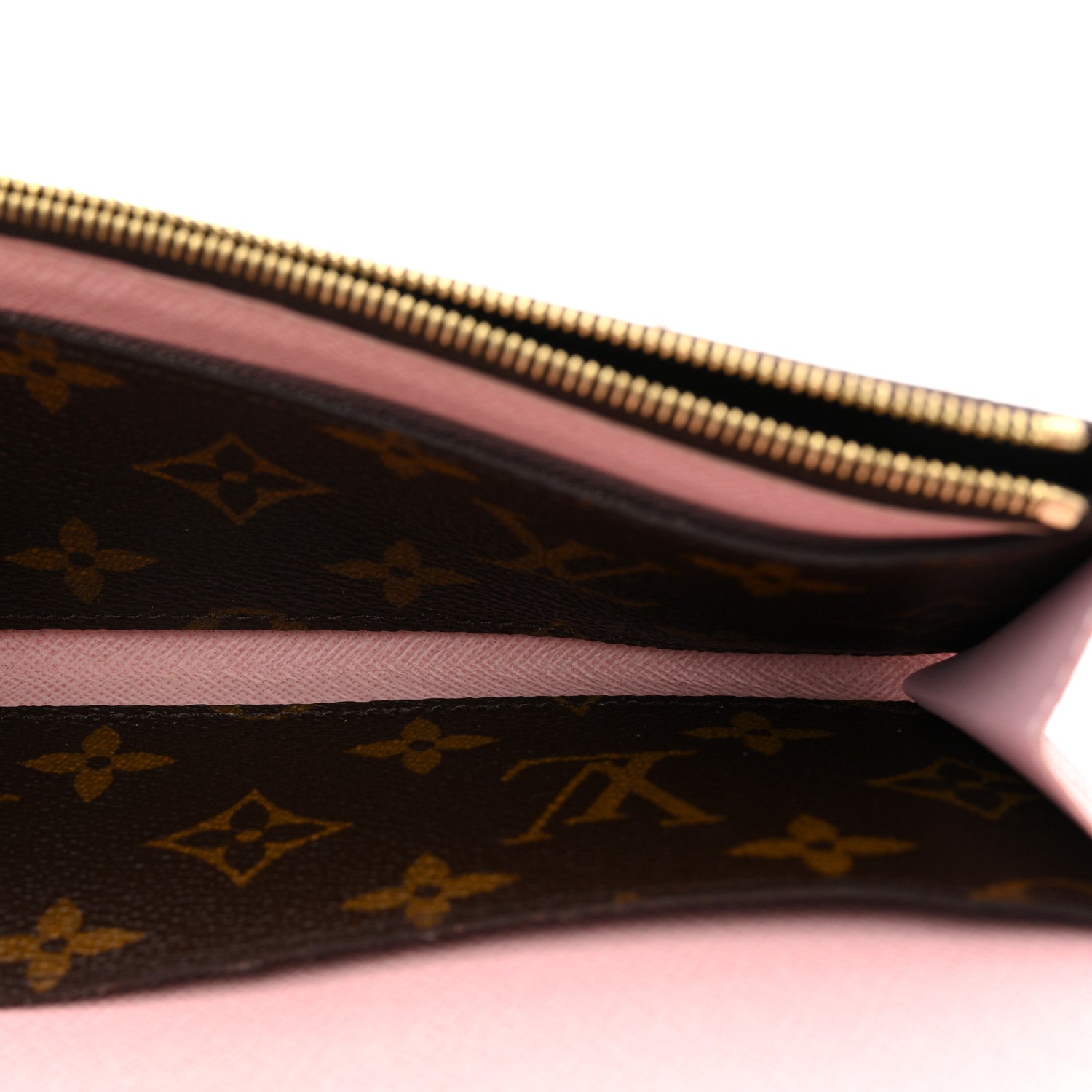 Louis Vuitton Monogram Emilie Wallet Rose Ballerine