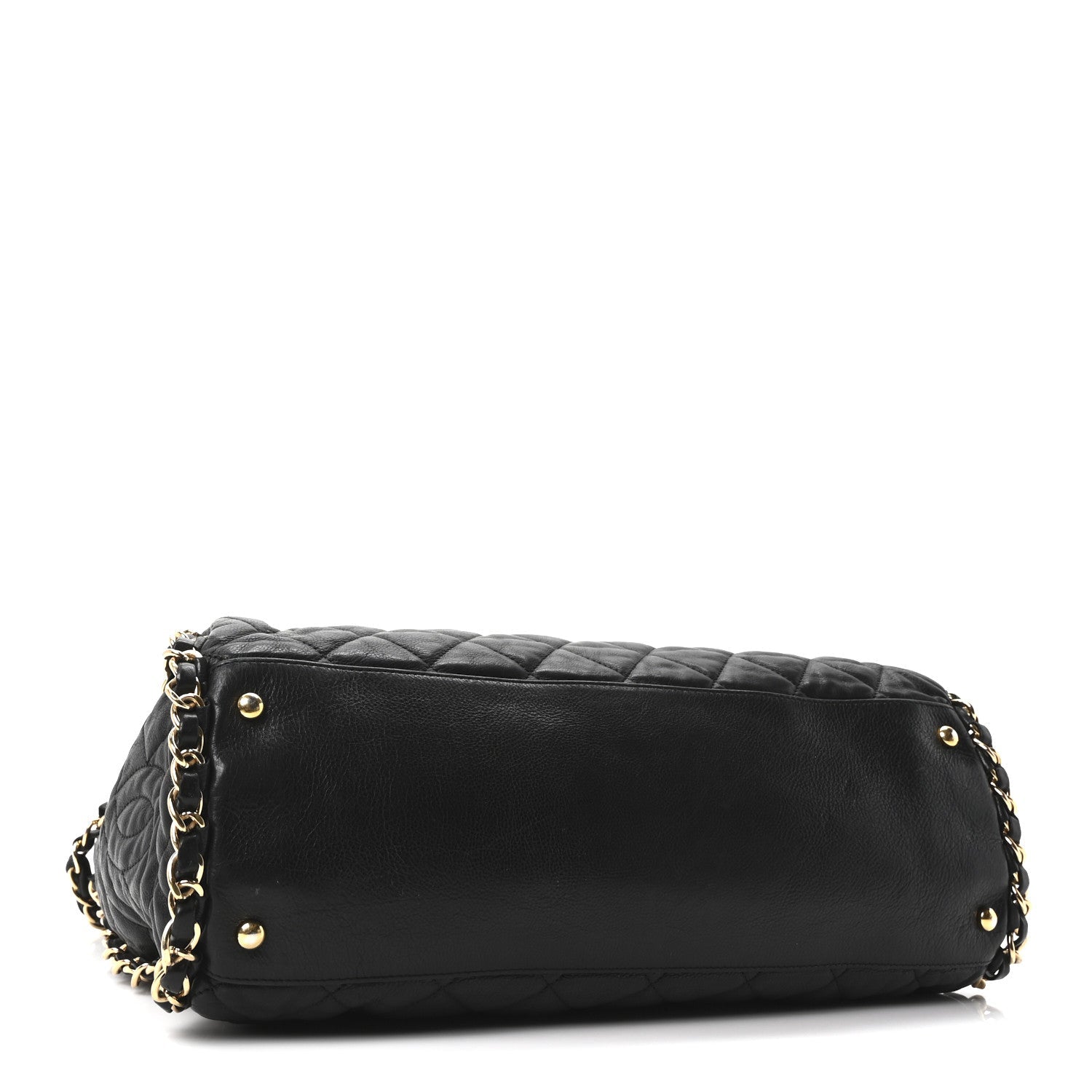 Chanel Calfskin Quilted Large Chain Me Hobo Black